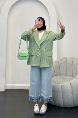 مانتو چهار دکمه شانتون برفکی رهام