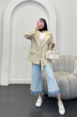 مانتو چهار دکمه شانتون برفکی رهام