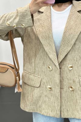 مانتو چهار دکمه شانتون برفکی رهام