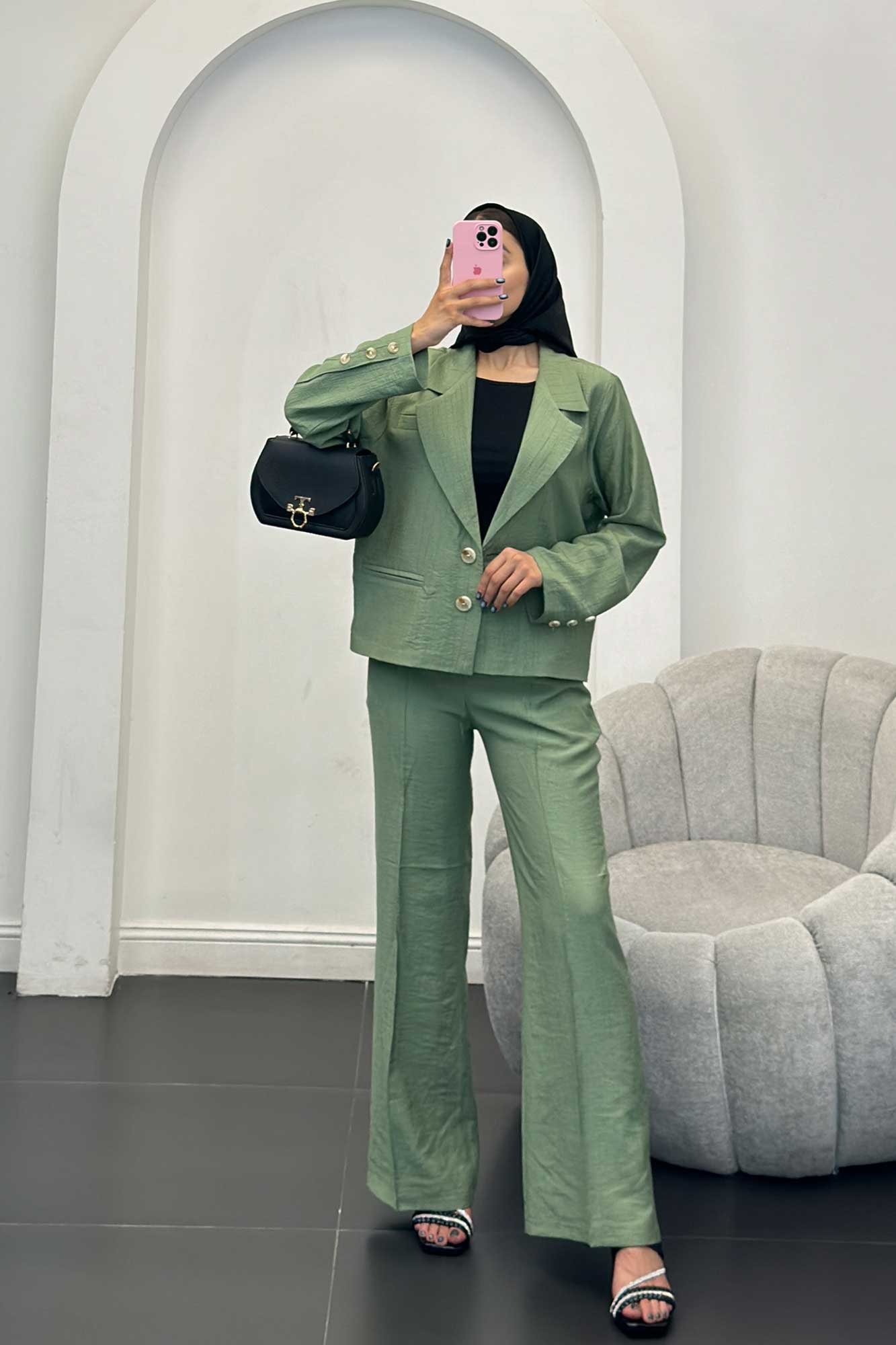 ست کت و شلوار دو دکمه کریشه زینو