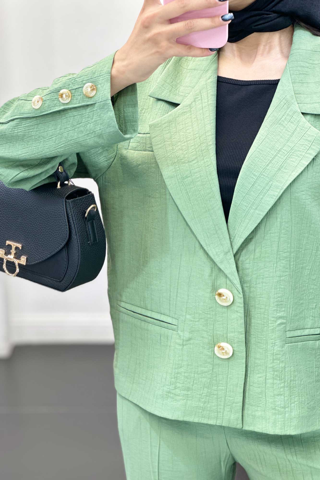 ست کت و شلوار دو دکمه کریشه زینو