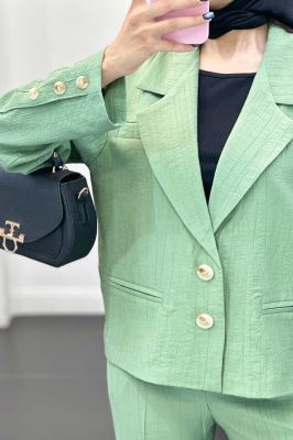 ست کت و شلوار دو دکمه کریشه زینو