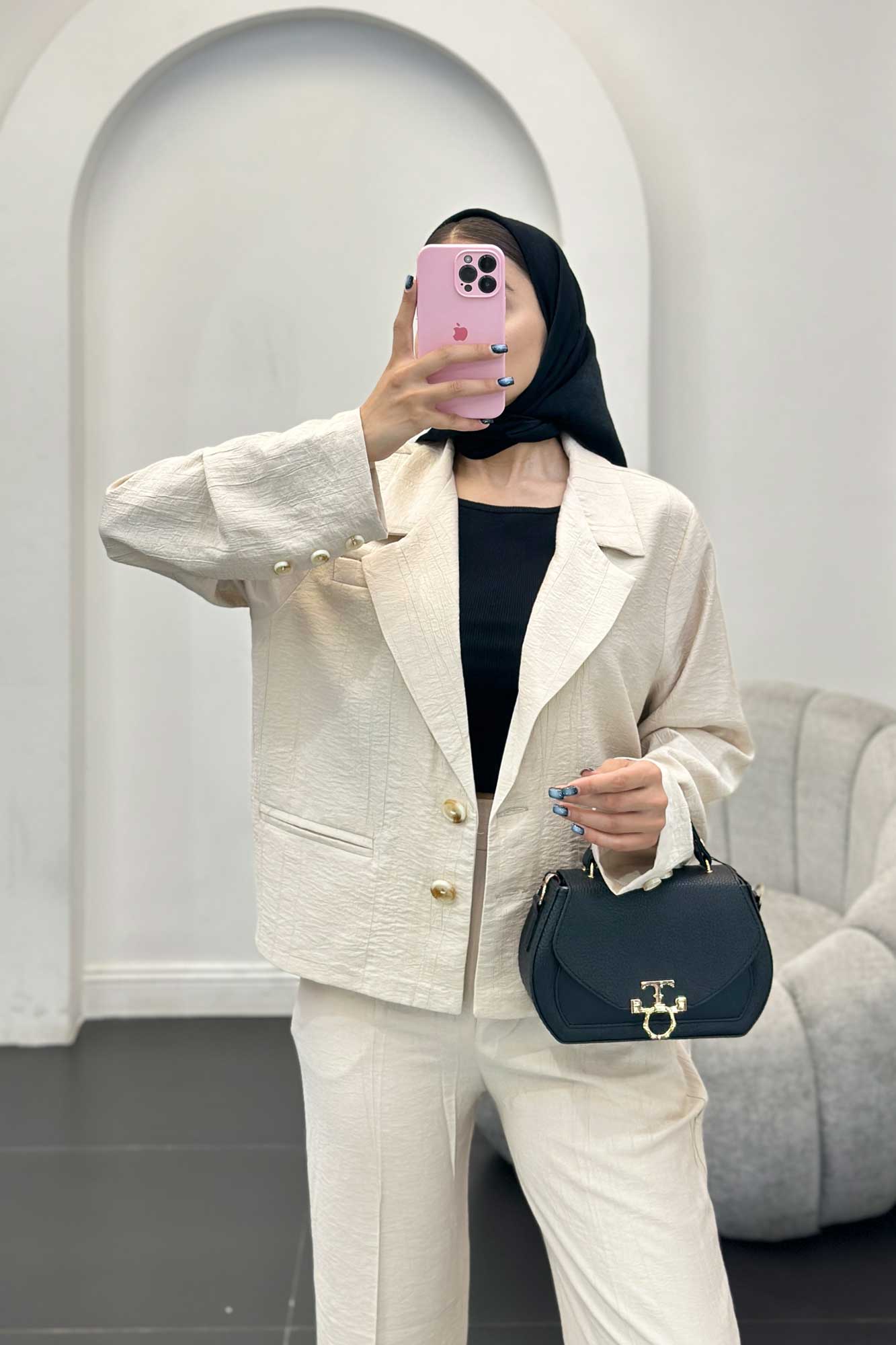 ست کت و شلوار دو دکمه کریشه زینو