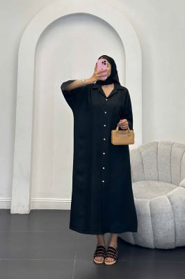 مانتو کفتان جلو دکمه آستین سه رب شانتون