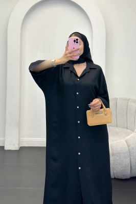 مانتو کفتان جلو دکمه آستین سه رب شانتون