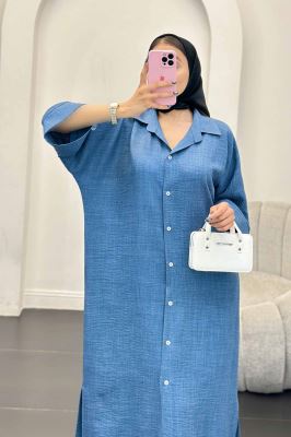 مانتو کفتان جلو دکمه آستین سه رب شانتون