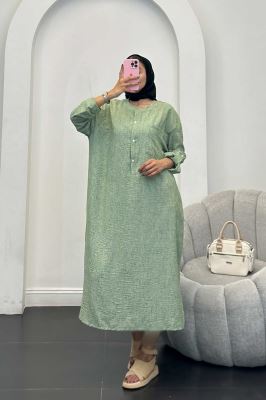 مانتو کفتان یقه سه سانت شانتون برفکی تک جیب