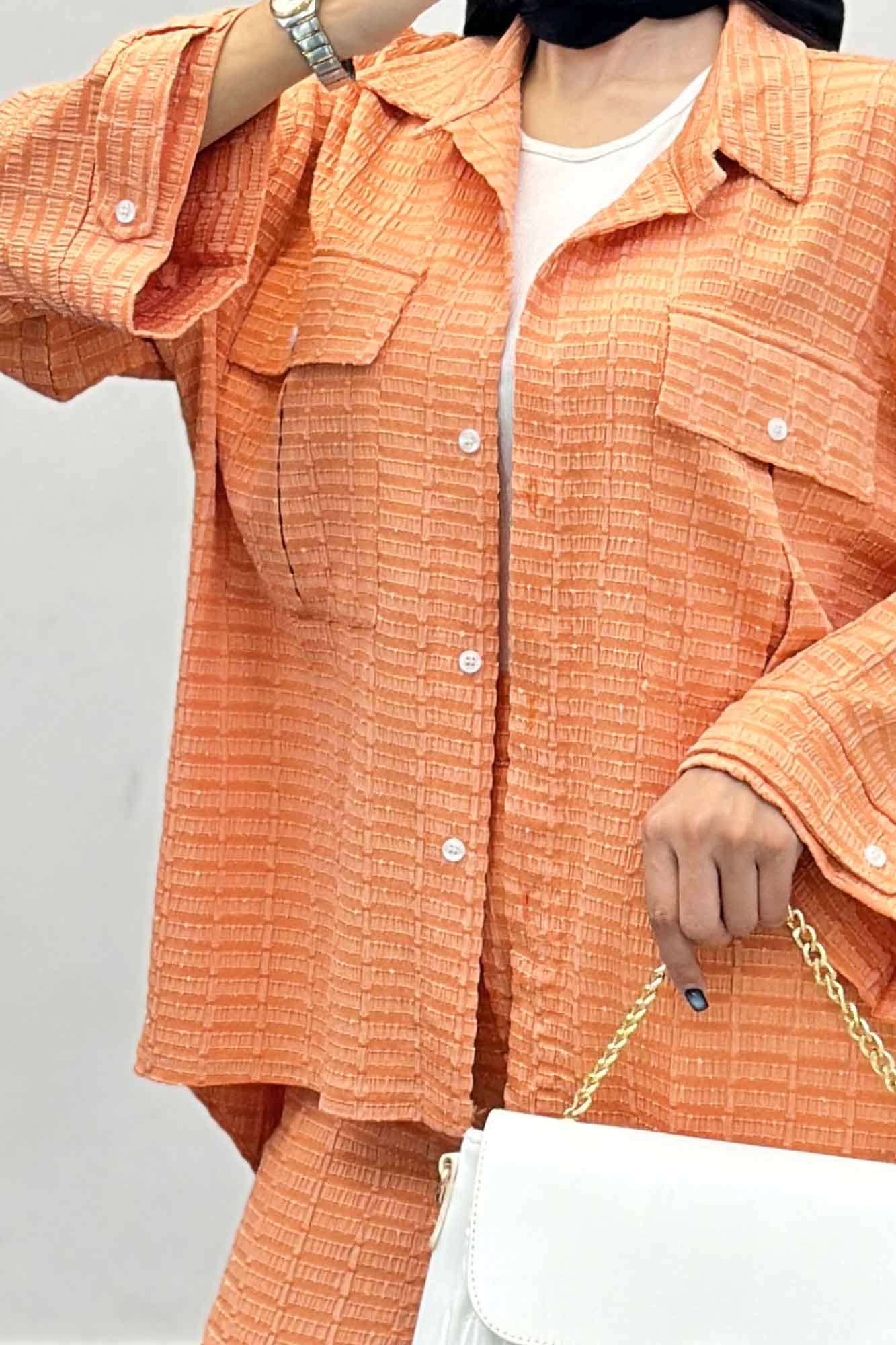 ست مانتو و شلوار نوا پشت هلال آویژه