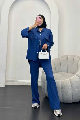 ست مانتو و شلوار نوا پشت هلال آویژه