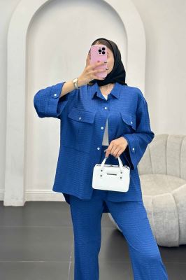 ست مانتو و شلوار نوا پشت هلال آویژه