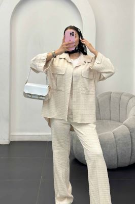 ست مانتو و شلوار نوا پشت هلال آویژه