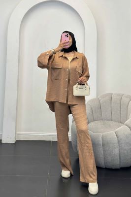 ست مانتو و شلوار نوا پشت هلال آویژه