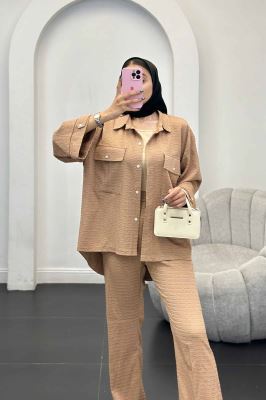 ست مانتو و شلوار نوا پشت هلال آویژه