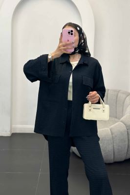 ست مانتو و شلوار نوا پشت هلال آویژه