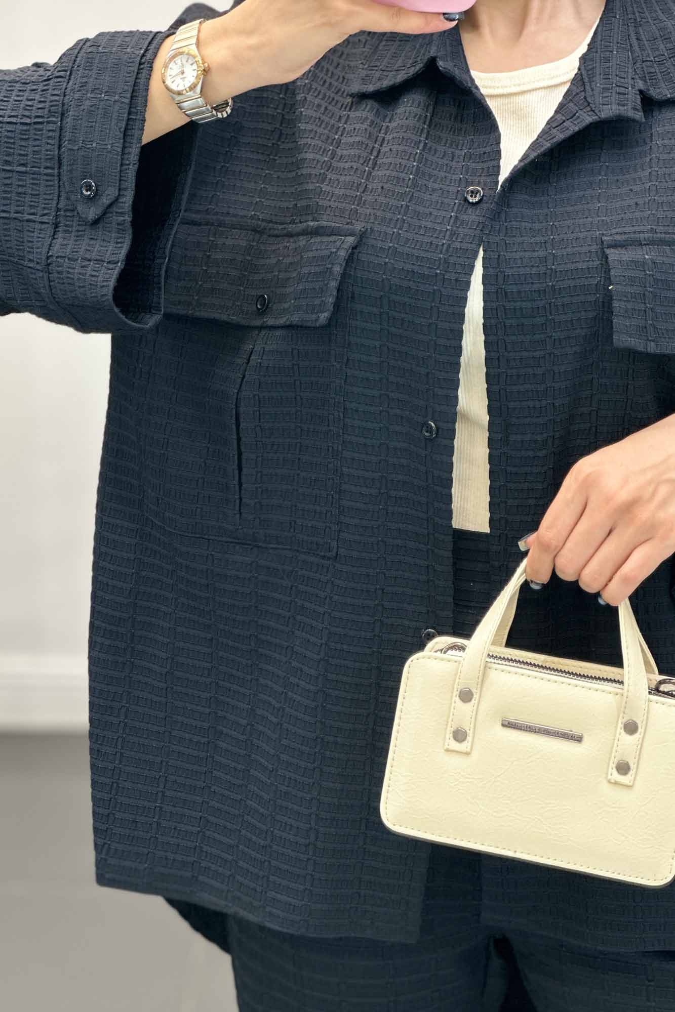 ست مانتو و شلوار نوا پشت هلال آویژه