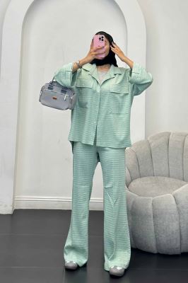 ست مانتو و شلوار نوا پشت هلال آویژه