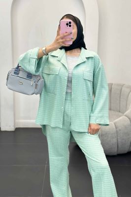 ست مانتو و شلوار نوا پشت هلال آویژه