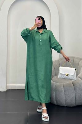 مانتو کفتان یقه شکاری آستین پاگن دار شانتون