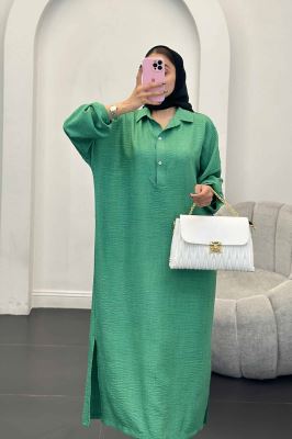 مانتو کفتان یقه شکاری آستین پاگن دار شانتون