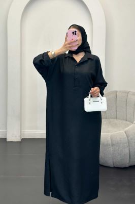 مانتو کفتان یقه شکاری آستین پاگن دار شانتون