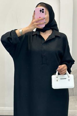 مانتو کفتان یقه شکاری آستین پاگن دار شانتون