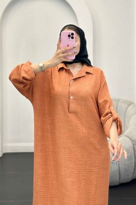 مانتو کفتان یقه شکاری آستین پاگن دار شانتون