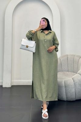 مانتو کفتان یقه شکاری آستین پاگن دار شانتون