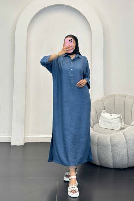 مانتو کفتان یقه شکاری آستین پاگن دار شانتون