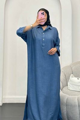 مانتو کفتان یقه شکاری آستین پاگن دار شانتون