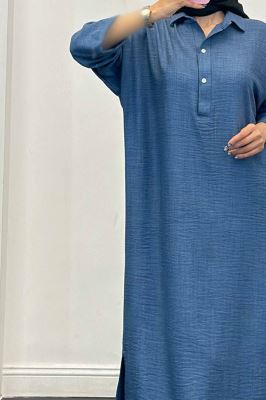 مانتو کفتان یقه شکاری آستین پاگن دار شانتون