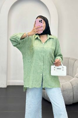 مانتو دو جیب شانتون برفکی سپنتا