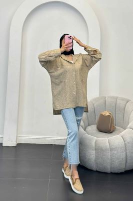 مانتو دو جیب شانتون برفکی سپنتا