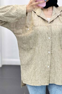 مانتو دو جیب شانتون برفکی سپنتا