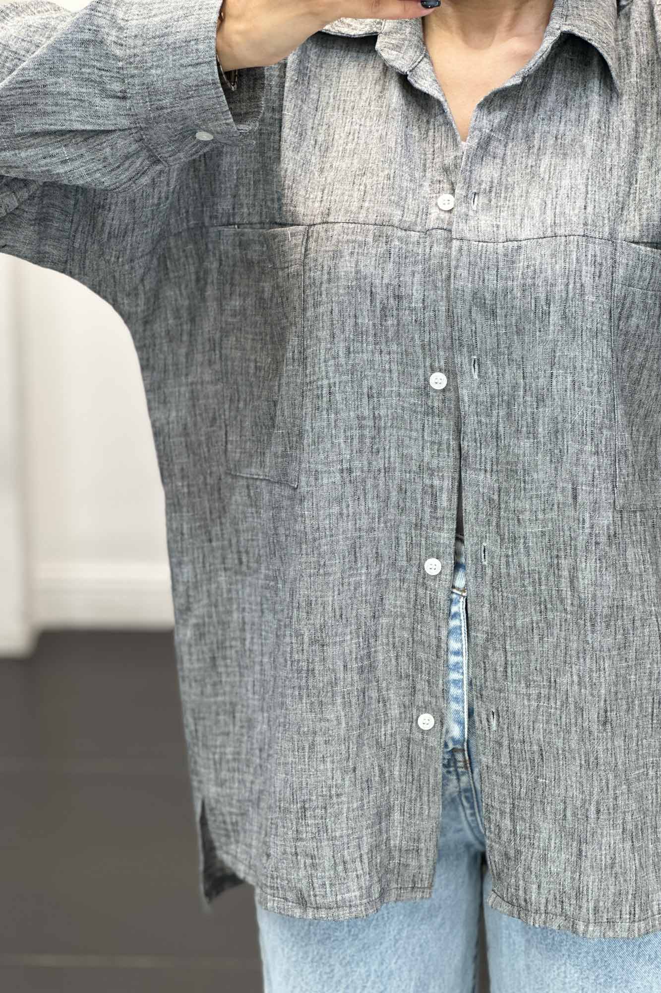 مانتو دو جیب شانتون برفکی سپنتا