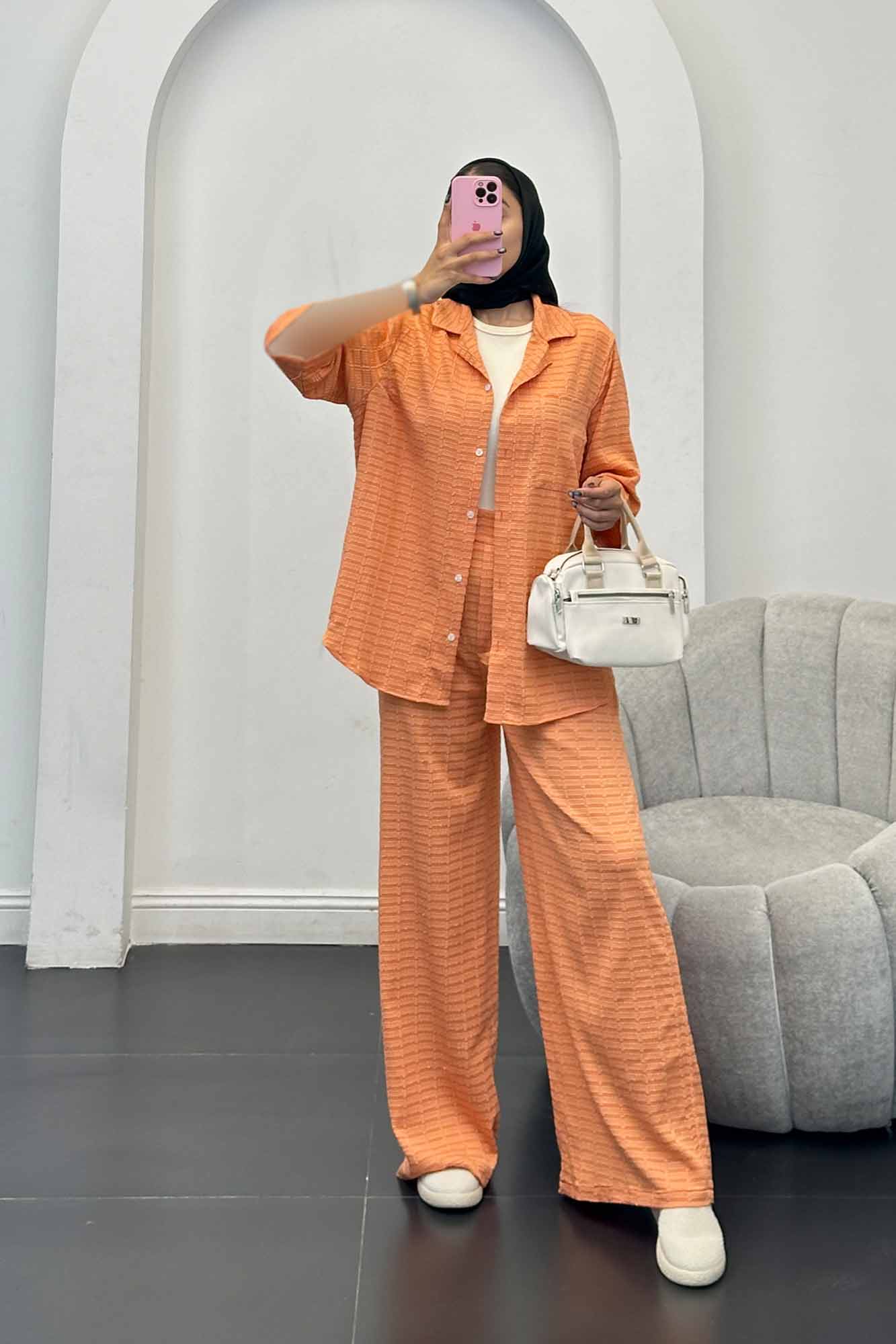 ست مانتو و شلوار نوا آستین سه رب ویدا