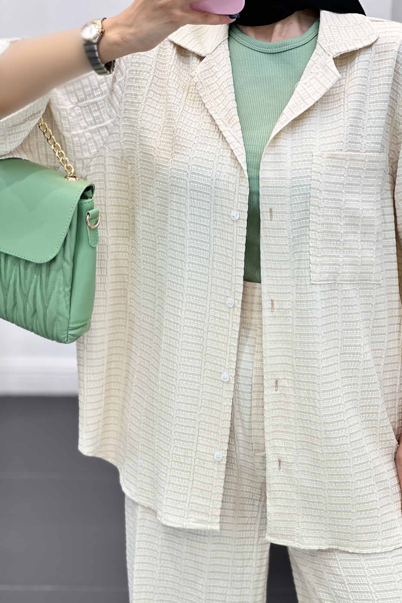 ست مانتو و شلوار نوا آستین سه رب ویدا