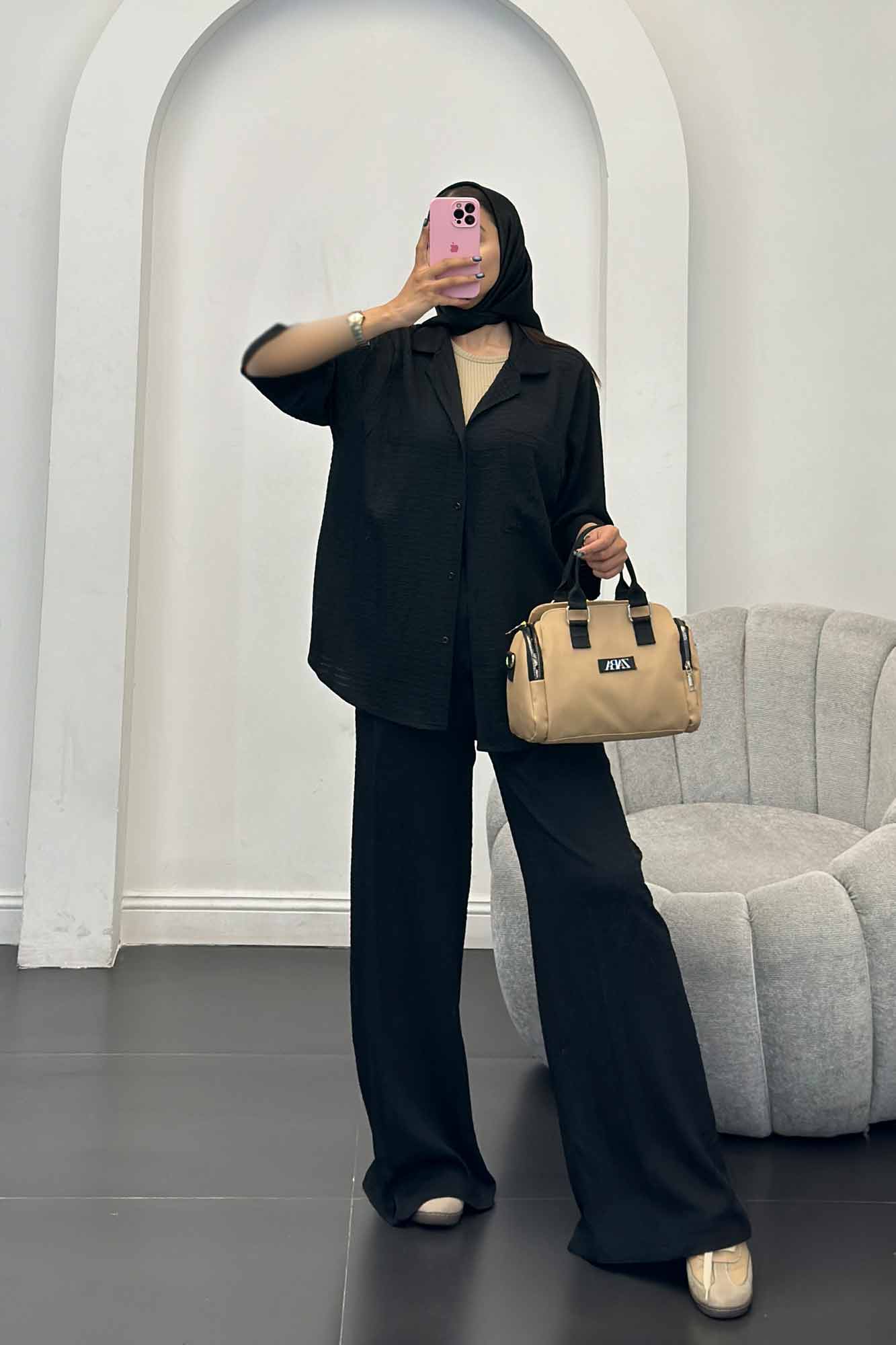 ست مانتو و شلوار نوا آستین سه رب ویدا