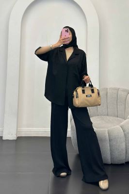 ست مانتو و شلوار نوا آستین سه رب ویدا