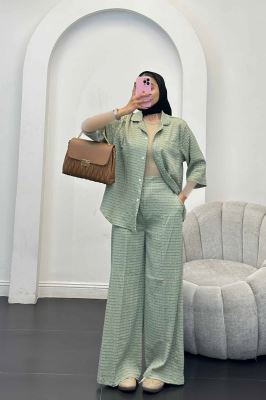 ست مانتو و شلوار نوا آستین سه رب ویدا