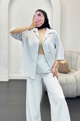 ست مانتو و شلوار نوا آستین سه رب ویدا