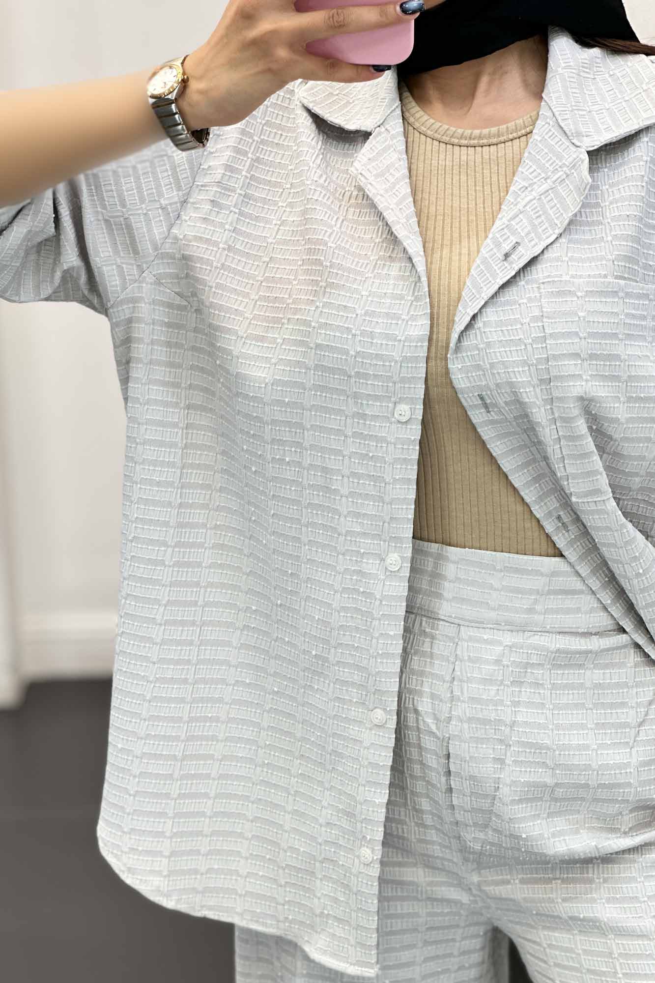 ست مانتو و شلوار نوا آستین سه رب ویدا