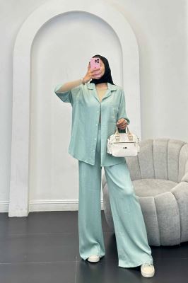 ست مانتو و شلوار نوا آستین سه رب ویدا