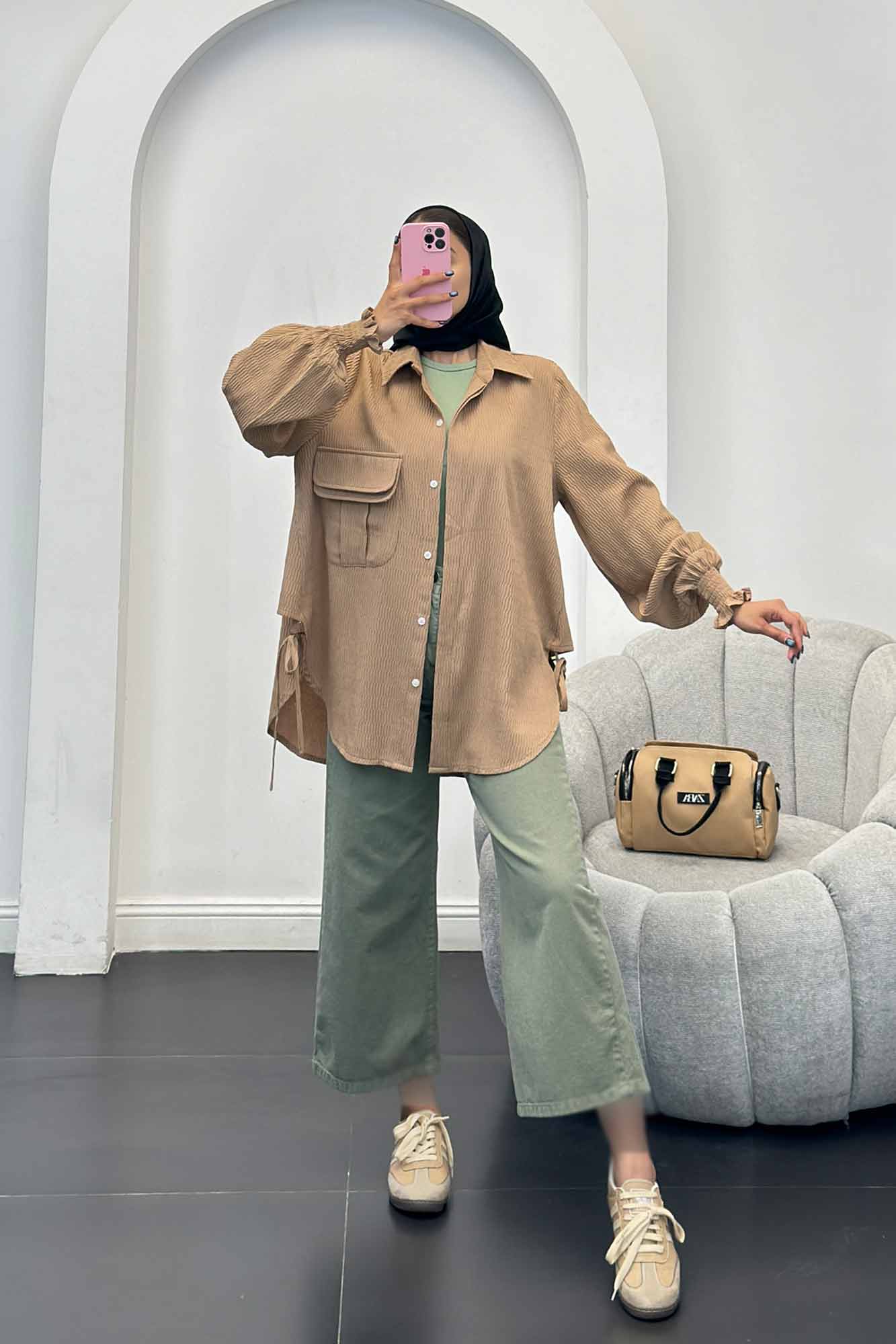 مانتو آستین شیپوری السا