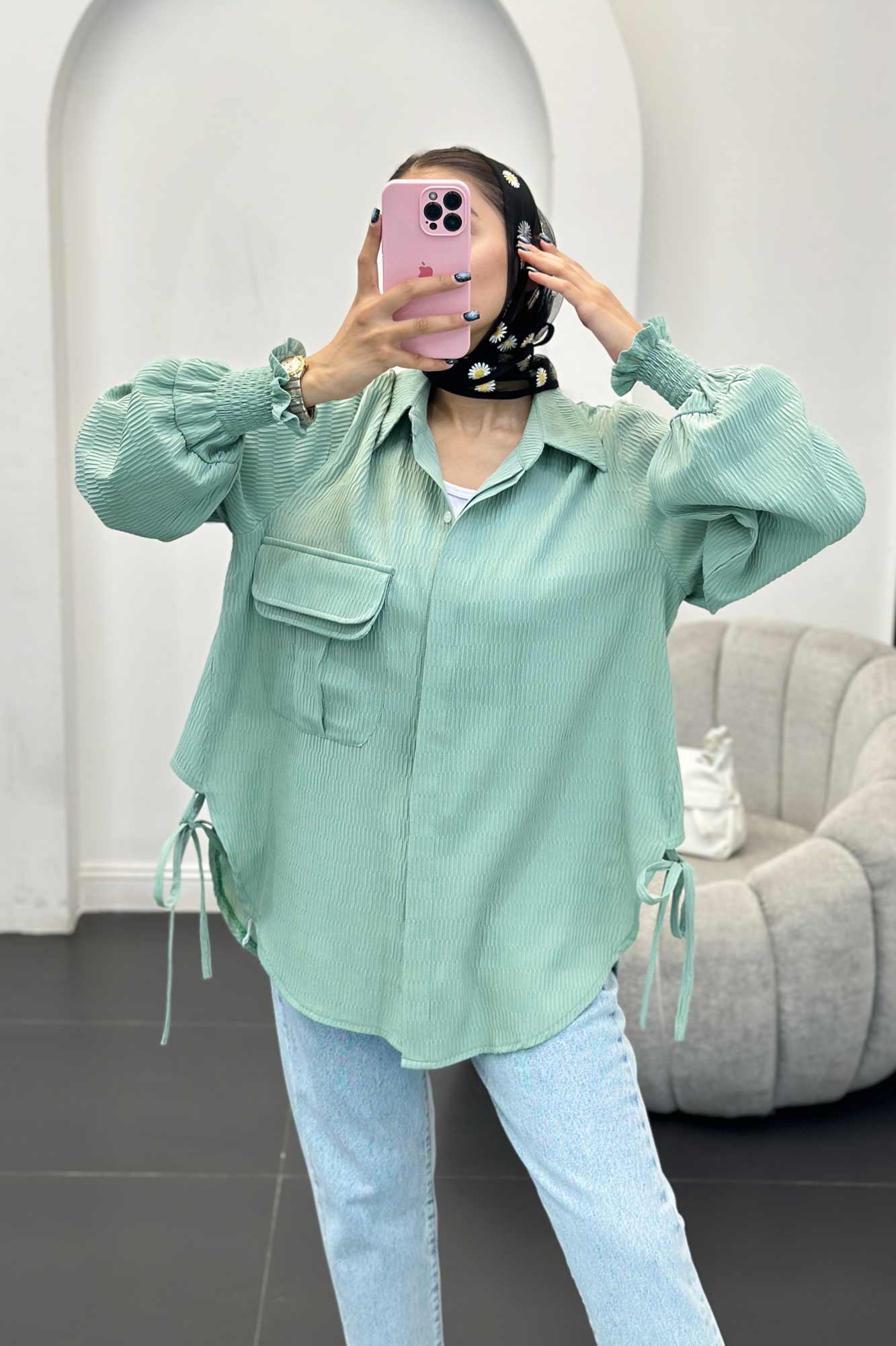 مانتو آستین شیپوری السا