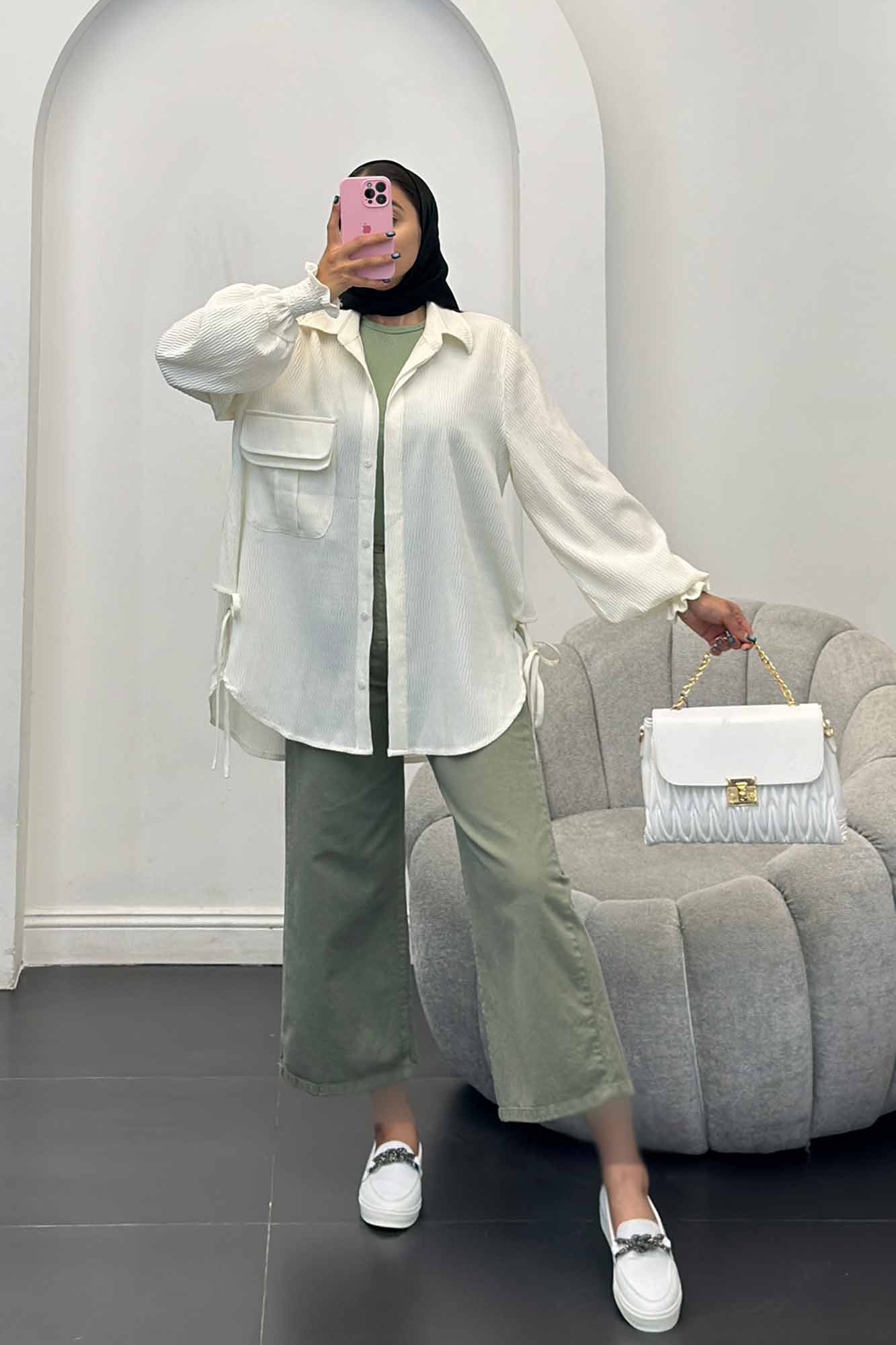 مانتو آستین شیپوری السا