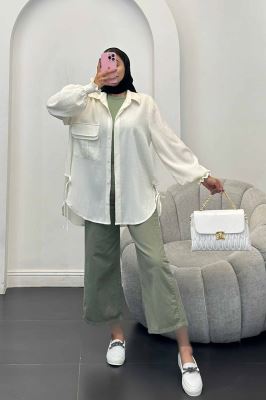 مانتو آستین شیپوری السا