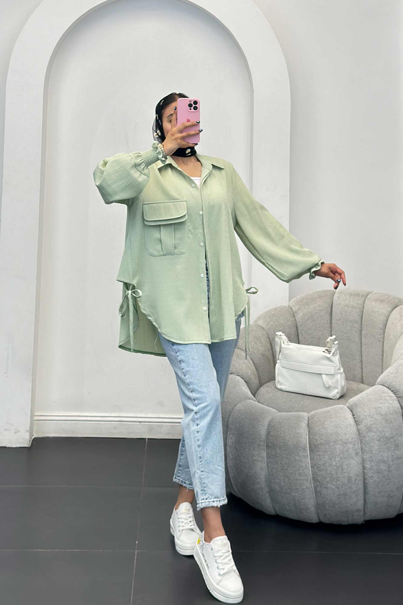 مانتو آستین شیپوری السا