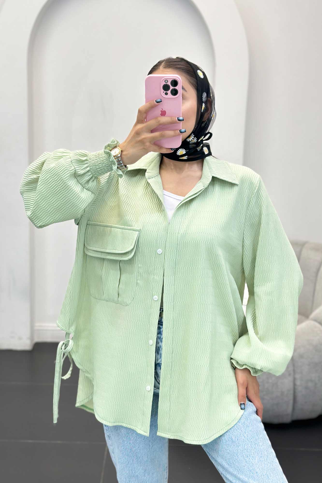 مانتو آستین شیپوری السا