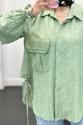 مانتو آستین شیپوری شانتون برفکی