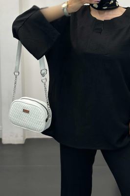 ست مانتو و شلوار یقه هفت کریشه حریر